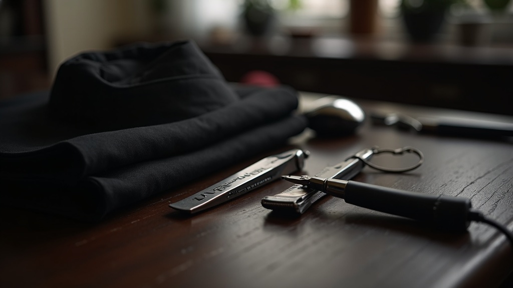Barbershop counter with clippers and comb representing tools used in discussions of male pattern hair loss